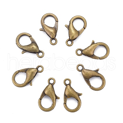 Antique Bronze Alloy Lobster Claw Clasps X-E102-NFAB-1