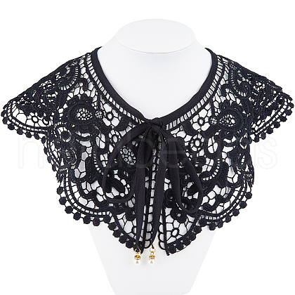 Gorgecraft 1Pc Detachable Polyester Lace Collars AJEW-GF0007-67-1