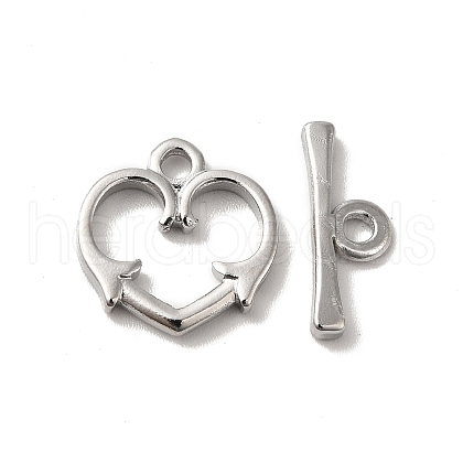 Non-Tarnish 304 Stainless Steel Toggle Clasps STAS-H212-26P-1