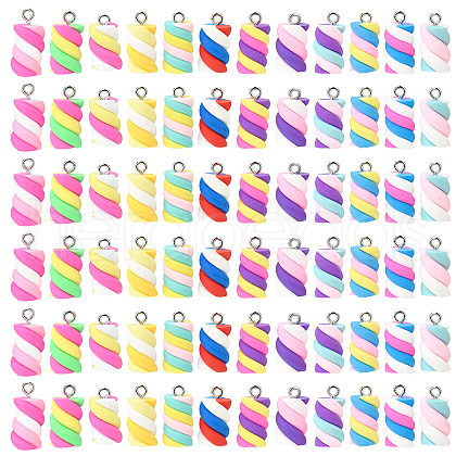  72Pcs 12 Colors Handmade Polymer Clay Charms CLAY-NB0001-66-1