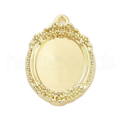 Rack Plating Alloy Pendant Cabochon Settings FIND-Z054-15G-1