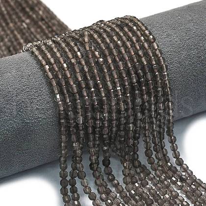 Natural Smoky Quartz Beads Strands G-A260-A53-01-1