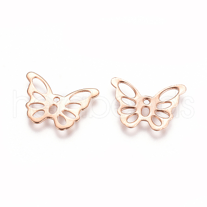 201 Stainless Steel Charms STAS-E484-22RG-1