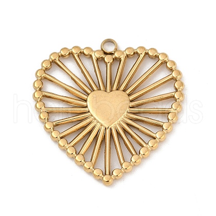 304 Stainless Steel Pendants STAS-S175-43F-G-1
