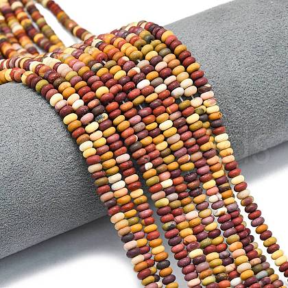 Natural Mookaite Beads Strands G-P575-A11-4x2mm-1