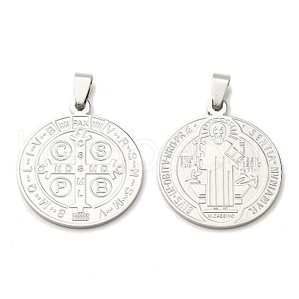 304 Stainless Steel Pendants STAS-C057-01P-B-1