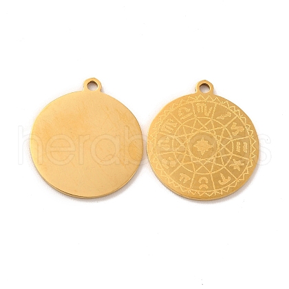 201 Stainless Steel Pendants STAS-K251-006G-1