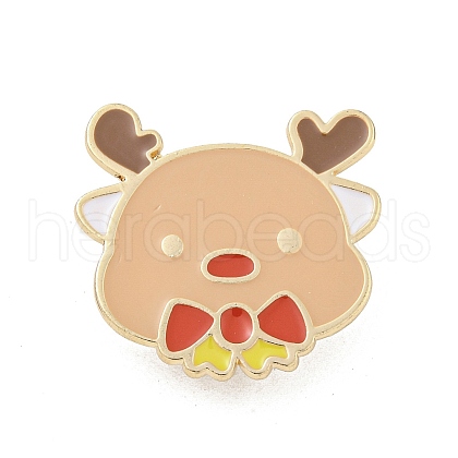 Christmas Theme Cartoon Alloy Brooches JEWB-A025-01B-1