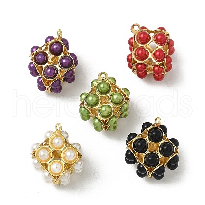 ABS Imitation Pearl Pendants KK-K293-43A-1