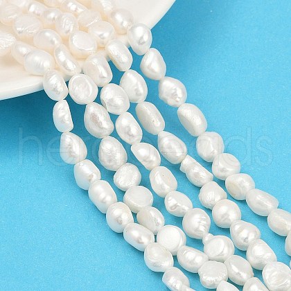 Natural Cultured Freshwater Pearl Beads Strands PEAR-P064-20C-04C-1
