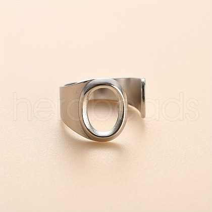304 Stainless Steel Cuff Rings FS-WGEAFE6-30-1