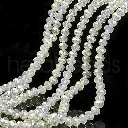 Electroplate Glass Beads Strands EGLA-A034-J6mm-T05-1