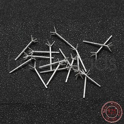 925 Sterling Silver Ear Studs STER-P032-10S-1