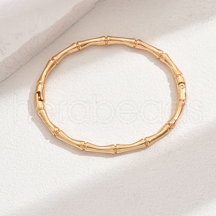 Retro Bamboo Hinged Bangles for Women TP7657-3-1