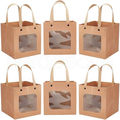 Craft Paper Handbags CARB-WH0018-03A-1