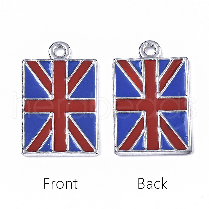 Alloy Enamel Pendants ENAM-N053-13-1