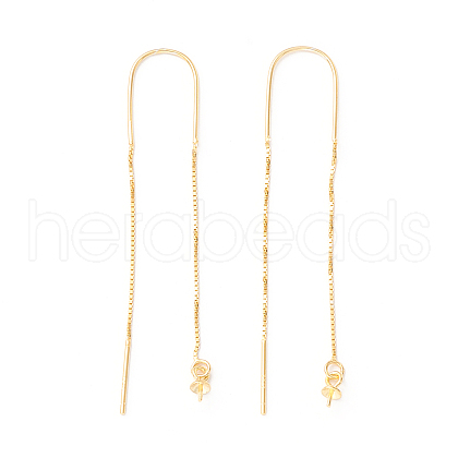 925 Sterling Silver Ear Thread with Peg Bails STER-P047-12G-1