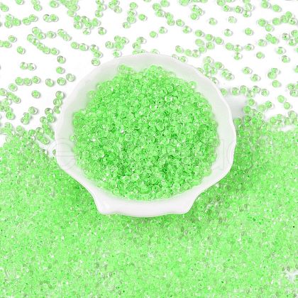 6/0 Inside Colours Transparent Glass Seed Beads X1-SEED-T007-07D-1
