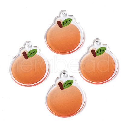 Translucent Acrylic Pendants TACR-N013-011-1