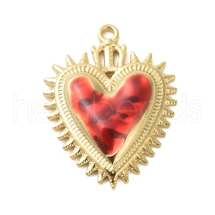 304 Stainless Steel Enamel Pendants STAS-K303-04G-06-1