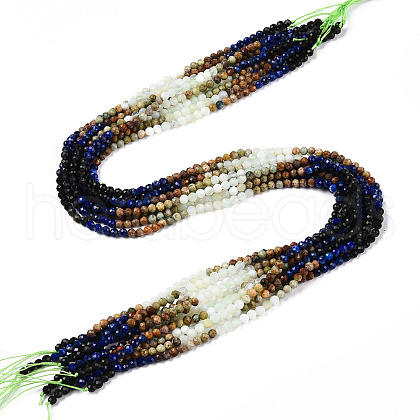 Natural Mixed Gemstone Beads Strands G-D080-A01-02-01-1