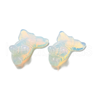 Opalite Carved Goldfish Figurines DJEW-D012-08M-1