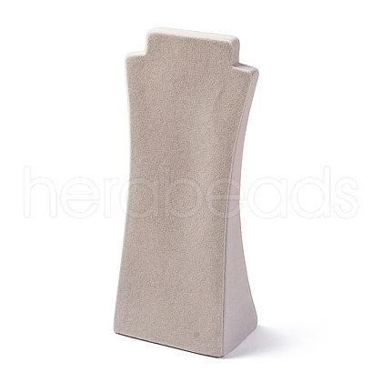 Human Body Shaped Velvet Jewelry Necklace Display Stands NDIS-H042-02A-1