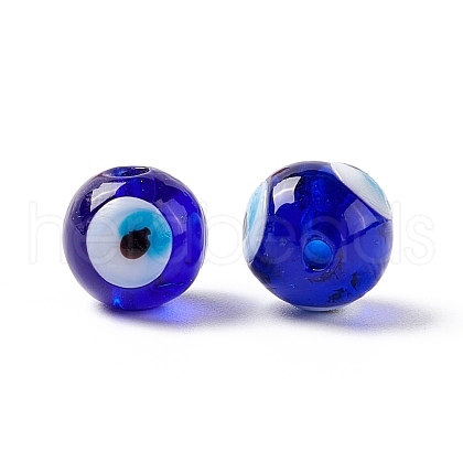 Handmade Evil Eye Lampwork Beads LAMP-F025-03B-1