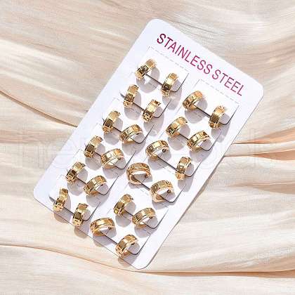304 Stainless Steel Hoop Earrrings for Women EJEW-U066-02G-1