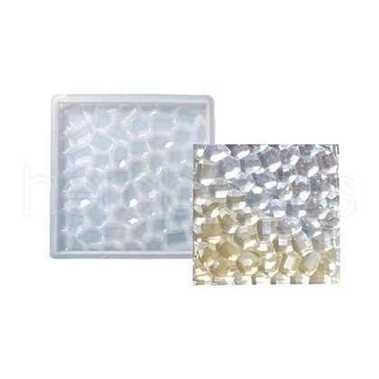 Silicone Diamond Texture Cup Mat Molds DIY-C061-04B-1