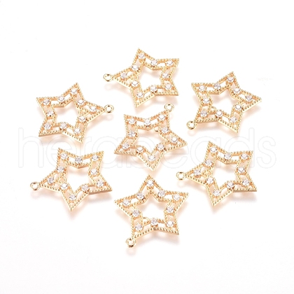 Brass Micro Pave Cubic Zirconia Pendants KK-I660-10G-1