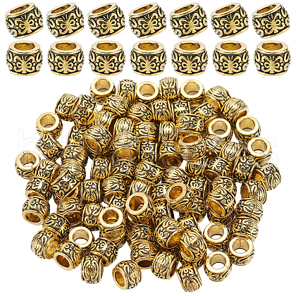 SOFPLATE 100Pcs Tibetan Style Alloy European Beads TIBEB-SP0001-07-1