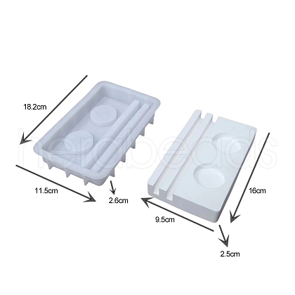 Food Grade Letter Decoration Candlestick Silicone Molds PW-WG232F1-02-1
