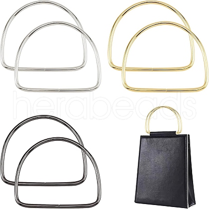   6Pcs 3 Colors Iron Bag Handles FIND-PH0001-22-1