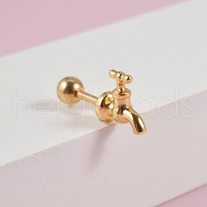 Water Faucet 304 Stainless Steel Cartilage Earrings FS-WGE47D7-02-1