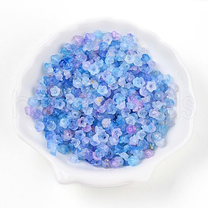 Frosted Transparent Acrylic Beads X-OACR-N137-72K-1