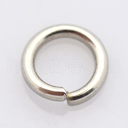 Tarnish Resistant 304 Stainless Steel Open Jump Rings STAS-E067-07-9mm-1