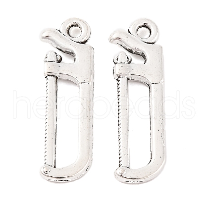 Saw Tibetan Style Zinc Alloy Pendants X-TIBEP-R334-185AS-RS-1
