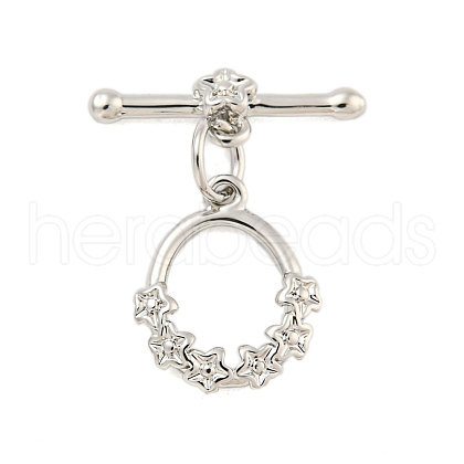 Brass Toggle Clasps KK-A223-11P-1
