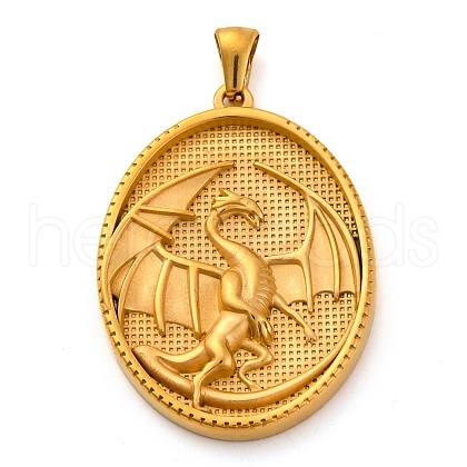 Religion Golden Tone 304 Stainless Steel Pendants STAS-K289-01G-03-1