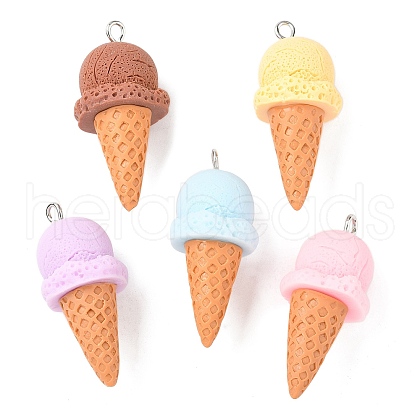 Opaque Resin Pendants RESI-G107-02-1