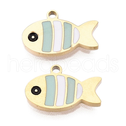 Ion Plating(IP) 316L Surgical Stainless Steel Charms STAS-D035-01B-G-02-1