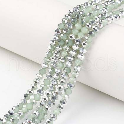 Electroplate Glass Beads Strands EGLA-A034-J4mm-M01-1