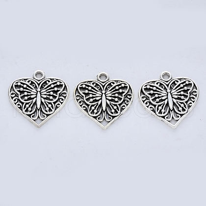 Tibetan Style Alloy Pendants TIBE-R316-108AS-RS-1