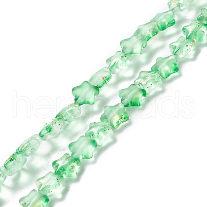 Transparent Glass Beads Strand GLAA-F112-04G-1
