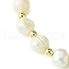 Mother's Day Jewellery Natural Cultured Freshwater Pearl Beads Stretch Bracelets BJEW-JB10739-4