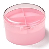 Round Plastic Jewelry Boxes OBOX-F006-08-2