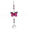 Random Pattern Butterfly Hanging Crystal Prisms Suncatcher PW-WG56806-01-2