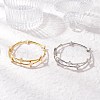 2Pcs Brass Tube Bangles for Women BJEW-JB11902-1