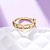 304 Stainless Steel with Rhinestone Finger Rings RJEW-Q020-10G-1